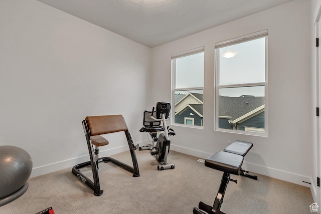 11536 S Allerton Dr, South Jordan, UT 84009 - exercise room featuring baseboards and carpet flooring