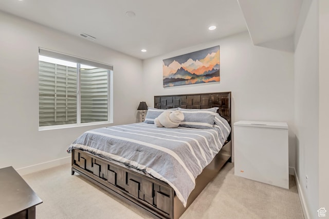 11536 S Allerton Dr, South Jordan, UT 84009 - bedroom with light colored carpet and recessed lighting