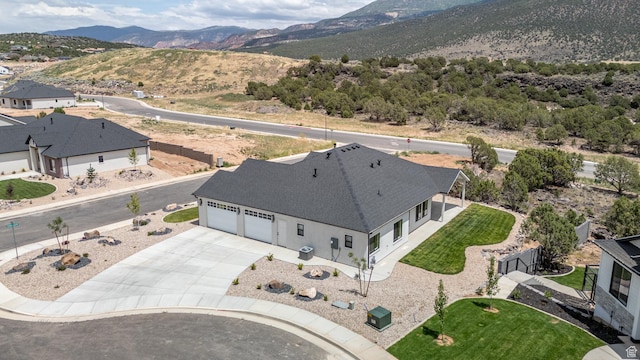 3127 W 2350 S, Cedar City, UT 84720 - aerial view of property and surrounding area featuring a mountain backdrop