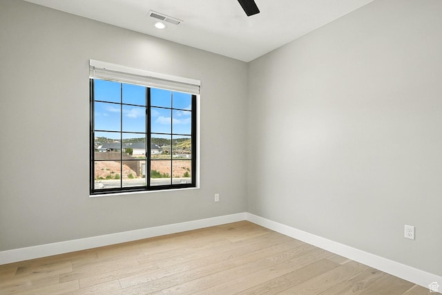 3127 W 2350 S, Cedar City, UT 84720 - spare room with light wood-type flooring and ceiling fan