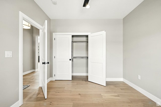 3127 W 2350 S, Cedar City, UT 84720 - unfurnished bedroom with light wood-style flooring and a closet
