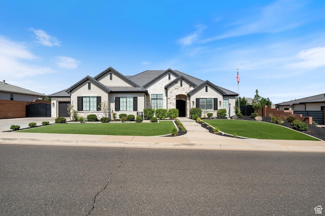 2616 S 3210 E, St George, UT 84790 - french country inspired facade with stone siding, stucco siding, and an attached garage