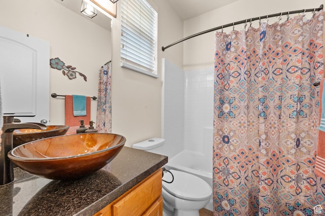 6391 W Passenger Ct S, West Jordan, UT 84081 - bathroom with vanity and shower / bathtub combination with curtain