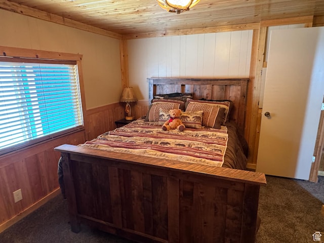 738 E Vanessa Ln Unit 386, Garden City, UT 84028 - carpeted bedroom with wood walls and wooden ceiling