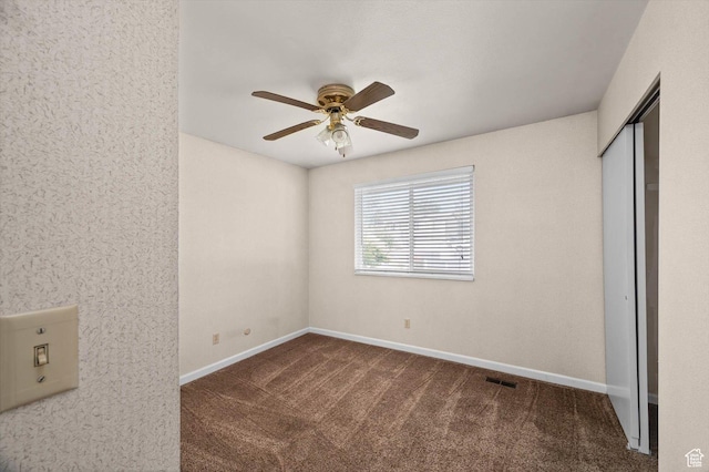 6871 S Alfalfa Cir, West Jordan, UT 84084 - unfurnished bedroom with carpet flooring, a closet, and ceiling fan