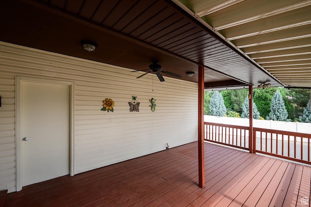 6871 S Alfalfa Cir, West Jordan, UT 84084 - deck featuring ceiling fan
