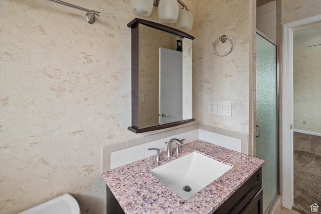 6871 S Alfalfa Cir, West Jordan, UT 84084 - full bathroom with vanity and a stall shower