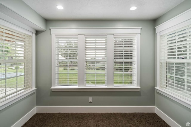 5843 W Wildflower Ln, Highland, UT 84003 - unfurnished dining area with carpet, healthy amount of natural light, and recessed lighting