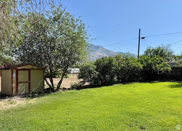 254 W 600 N, Nephi, UT 84648 - view of yard featuring a storage unit and a mountain view