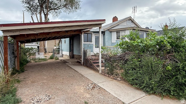 127 Grassy Dr, East Carbon, UT 84520 - view of front of home featuring a detached carport
