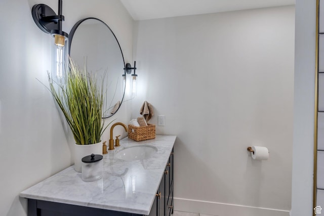 12060 S Lampton Dr W, Riverton, UT 84065 - bathroom featuring vanity and baseboards