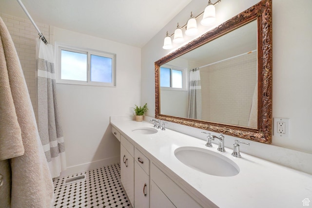 1767 N 1400 W, Provo, UT 84604 - full bathroom featuring double vanity and curtained shower