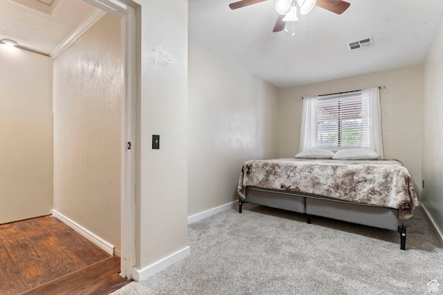 283 S 400 W, Hurricane, UT 84737 - carpeted bedroom with baseboards and a ceiling fan