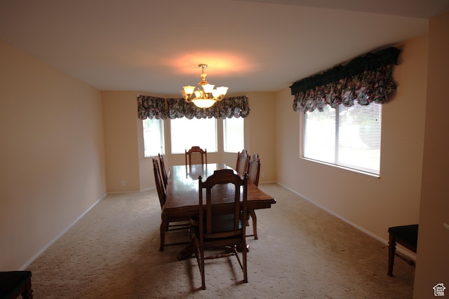 547 E 6295 S, Murray, UT 84107 - dining area with a chandelier and light colored carpet