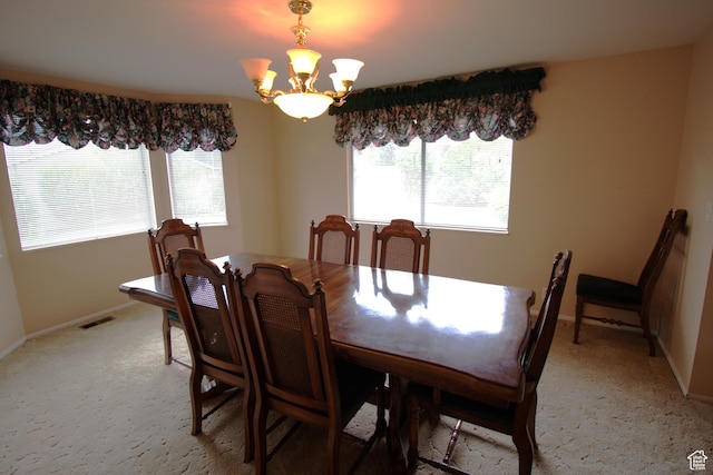 547 E 6295 S, Murray, UT 84107 - dining room with a chandelier and light carpet