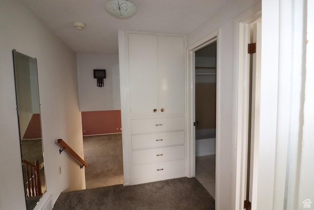 547 E 6295 S, Murray, UT 84107 - hallway with carpet floors and an upstairs landing