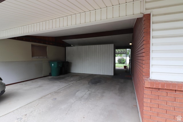 547 E 6295 S, Murray, UT 84107 - garage featuring an attached carport