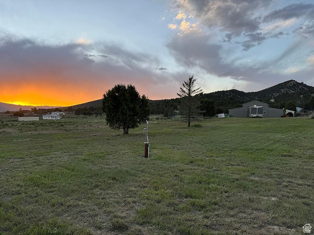 34840 N 10265 E, Fairview, UT 84629 - view of grassy yard with a mountain view and a view of rural / pastoral area