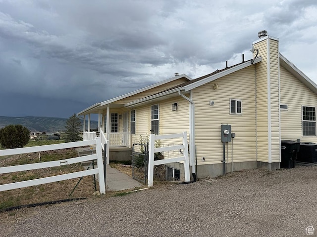 34840 N 10265 E, Fairview, UT 84629 - back of property with a chimney