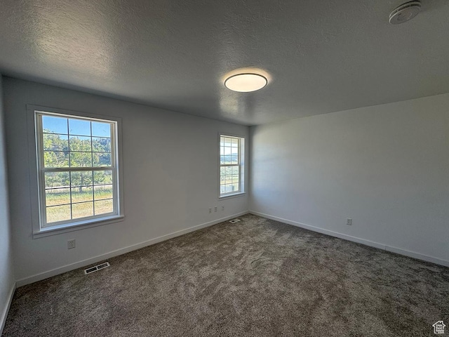 34840 N 10265 E, Fairview, UT 84629 - spare room featuring carpet, a textured ceiling, and a smoke detector