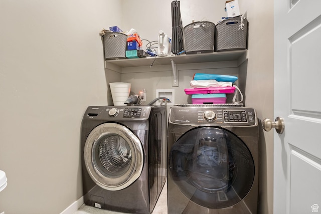 2319 N Penstemon Way, Lehi, UT 84043 - laundry room with independent washer and dryer and baseboards