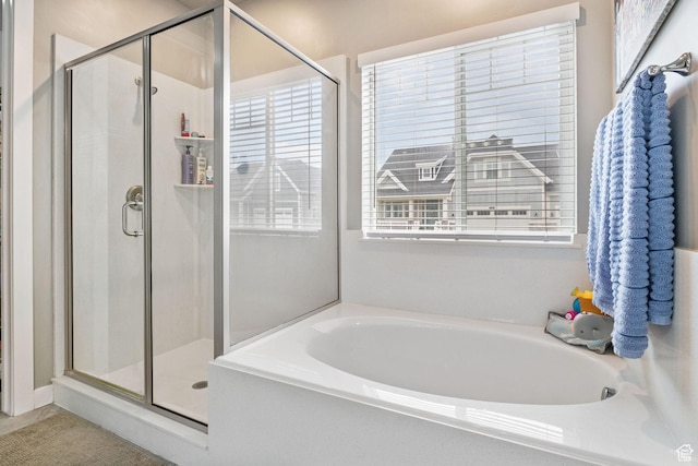 2319 N Penstemon Way, Lehi, UT 84043 - bathroom with a garden tub and a stall shower