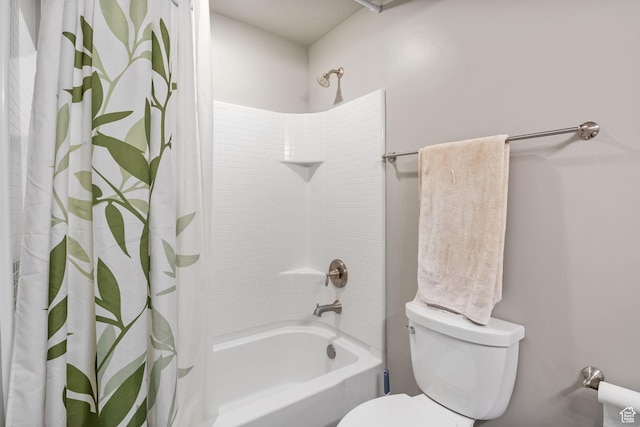 2319 N Penstemon Way, Lehi, UT 84043 - bathroom with shower / bath combo with shower curtain and toilet