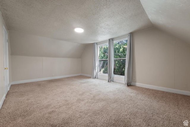 1145 Kensington Ave, Salt Lake City, UT 84105 - bonus room featuring lofted ceiling, carpet floors, and a textured ceiling