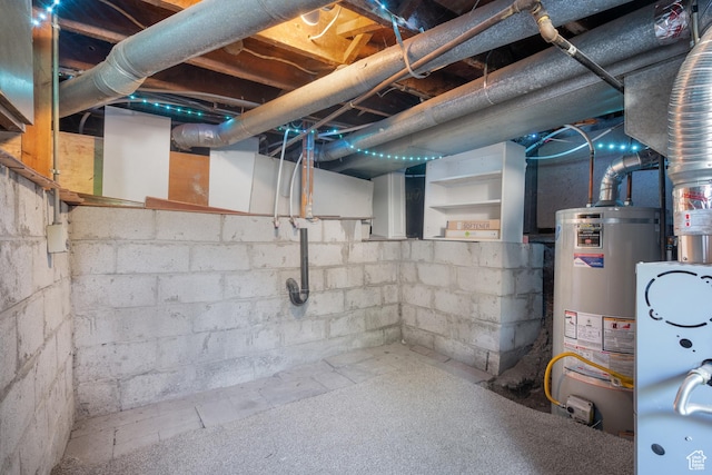 1145 Kensington Ave, Salt Lake City, UT 84105 - unfinished basement featuring gas water heater