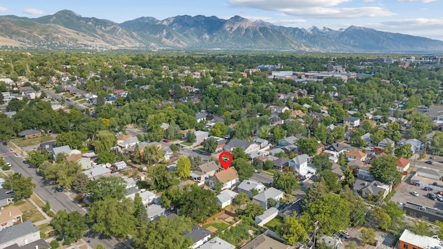 1145 Kensington Ave, Salt Lake City, UT 84105 - aerial overview of property's location featuring mountains