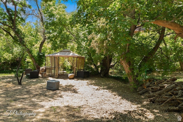 503 S Cottonwood Dr, Brookside, UT 84782 - view of yard with a gazebo