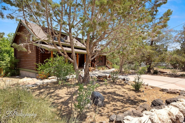 503 S Cottonwood Dr, Brookside, UT 84782 - view of front of property with log siding