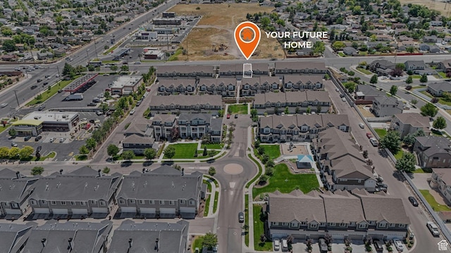 5681 W Pelican Ridge Ln, Salt Lake City, UT 84118 - aerial overview of property's location with nearby suburban area
