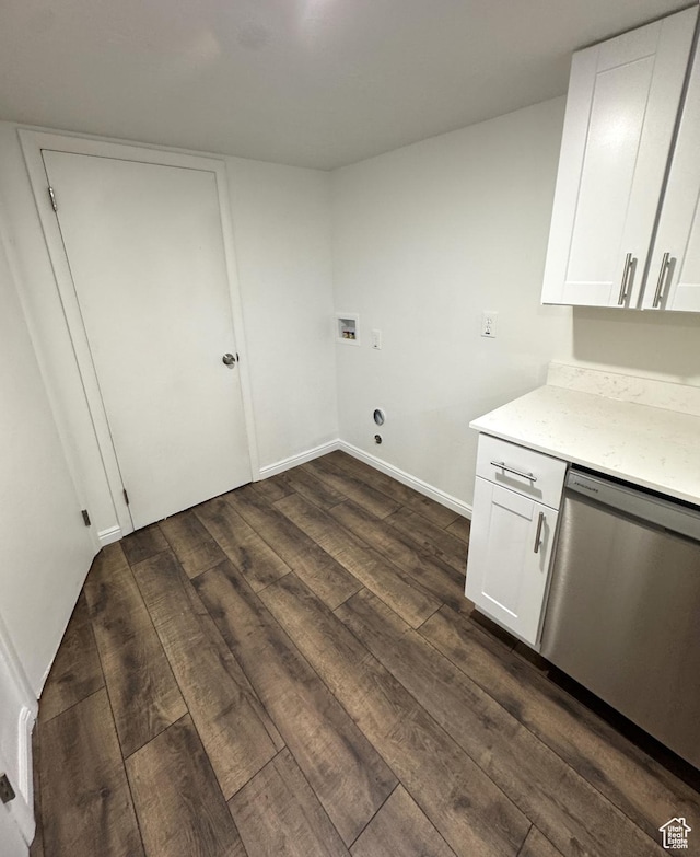 434 W Alta View Dr S, Midvale, UT 84047 - laundry room featuring dark wood-style floors and washer hookup