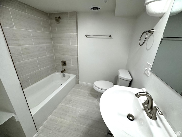 434 W Alta View Dr S, Midvale, UT 84047 - bathroom featuring shower / bathtub combination and tile patterned floors