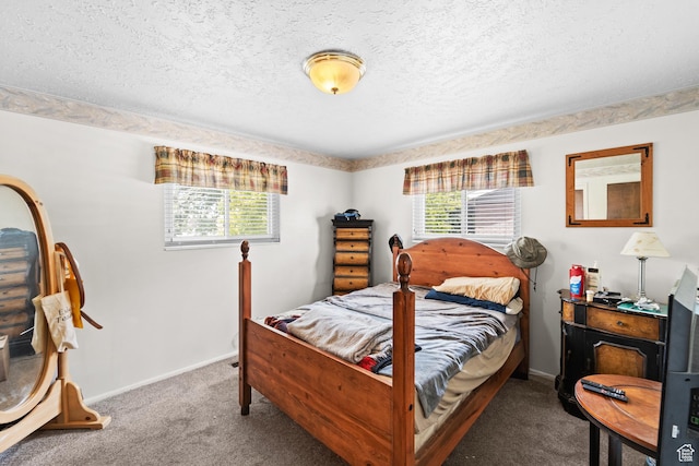 1602 S 550 W, Woods Cross, UT 84087 - carpeted bedroom featuring a textured ceiling and baseboards