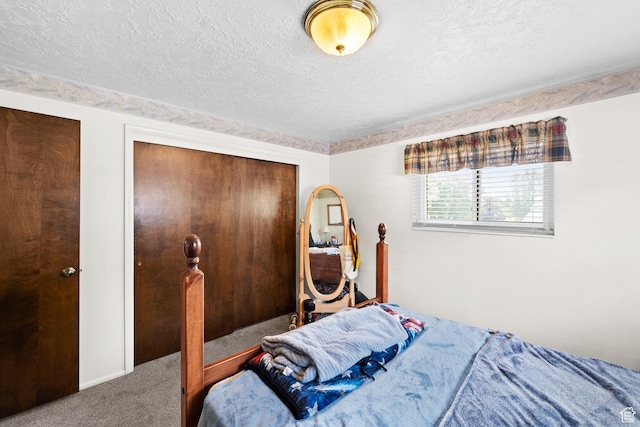 1602 S 550 W, Woods Cross, UT 84087 - carpeted bedroom with a textured ceiling and a closet