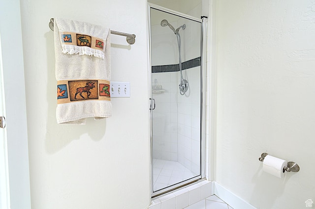 5133 N Cove Canyon Dr Unit 200, Park City, UT 84098 - full bathroom with a shower stall and tile patterned floors