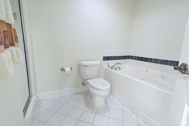 5133 N Cove Canyon Dr Unit 200, Park City, UT 84098 - bathroom featuring tile patterned floors, a bath, and a shower stall