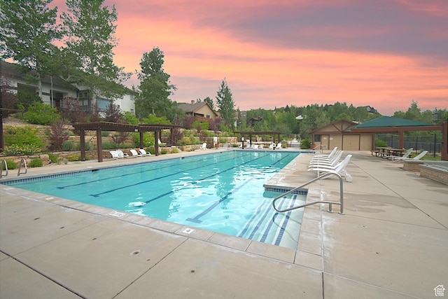 5133 N Cove Canyon Dr Unit 200, Park City, UT 84098 - community pool featuring a pergola and a patio