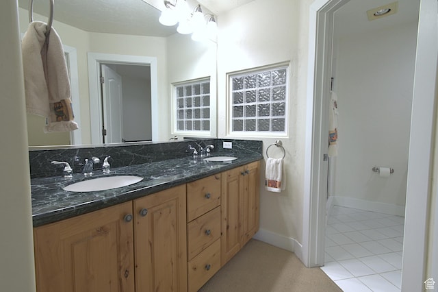 5133 N Cove Canyon Dr Unit 200, Park City, UT 84098 - full bath with double vanity and tile patterned floors