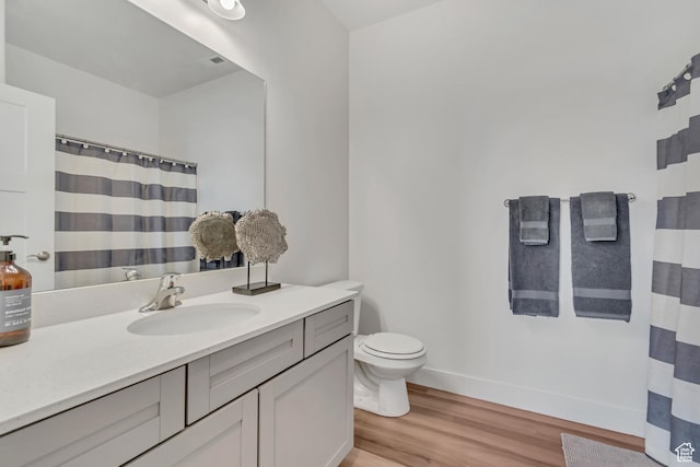 1382 N 3650 W Unit V101, Lehi, UT 84043 - full bathroom featuring vanity, wood finished floors, and a shower with curtain
