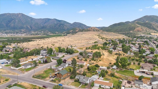 670 E 400 S, Payson, UT 84651 - aerial view of property's location with a mountainous background and nearby suburban area
