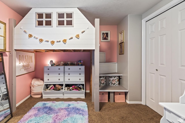528 W 650 S, Richfield, UT 84701 - bedroom with carpet, a closet, and a textured ceiling
