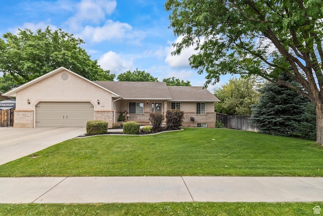 528 W 650 S, Richfield, UT 84701 - single story home with a garage, driveway, stucco siding, and brick siding