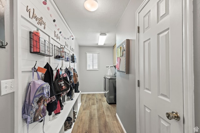 528 W 650 S, Richfield, UT 84701 - mudroom featuring washing machine and clothes dryer and light wood finished floors