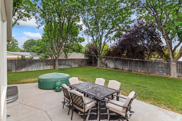 528 W 650 S, Richfield, UT 84701 - fenced backyard featuring a patio and outdoor dining space