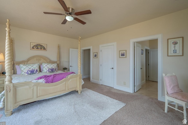 16 N Lions Head Cir, Washington, UT 84780 - bedroom featuring light carpet and a ceiling fan