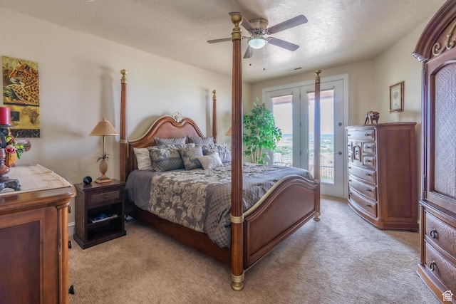 16 N Lions Head Cir, Washington, UT 84780 - bedroom featuring light colored carpet, access to exterior, and a ceiling fan