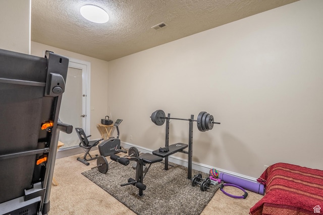 16 N Lions Head Cir, Washington, UT 84780 - exercise area featuring carpet and a textured ceiling
